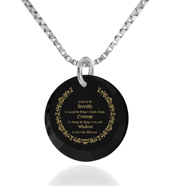 Serenity Prayer Jewelry: Christmas Presents for Him, Cool Man Gifts, Nano Jewelry