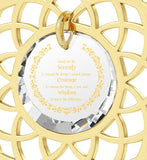 Serenity Prayer Necklace: Gifts for Wife for Christmas, Womens Birthday Presents, Nano Jewelry