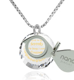 Serenity Prayer Necklace: Top Gifts for Wife, Women's Sterling Silver Jewelry, Nano Jewelry
