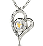 "Taurus Necklace With Zodiac Imprint, Mother's Day Gifts for Wife, Birthday Present Ideas for Mum, CZ Jewellery "