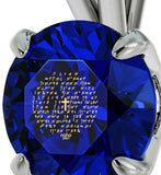 ""Our Father" in Aramaic, , Great Christmas Gifts for Wife , Birthday Present Ideas for Girlfriend, Blue Stone Jewellery "