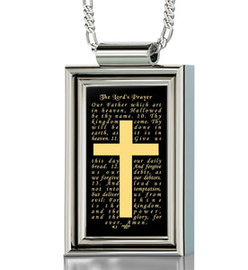 "The Lord's Prayer: Our Father Engraved in 24k, Mens Christmas Ideas, Christian Gifts for Men"