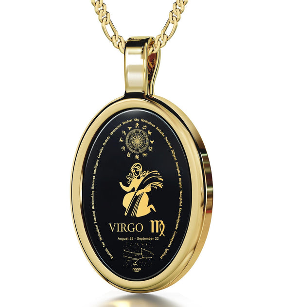 Top Gift Ideas for Women: Virgo Jewelry, Horoscope Necklace, Good Christmas Presents for Girlfriend