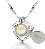 Top Gifts for Mom, White Stone Necklace, Mother Birthday Present,by Nano Jewelry