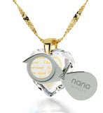 Top Gifts for Moms, Mothers Jewelry with CZ Heart Shaped Stone, Unusual Christmas Presents, by Nano