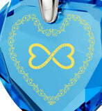 "Top Gifts for Wife, Blue Topaz Heart Stone Jewelry, Romantic Birthday Ideas for Her, by Nano"