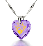 "I Love You to the Moon and Back", 14k White Gold Necklace, Zirconia