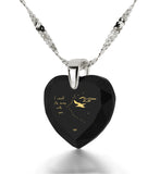 "I Would Fly Away With You", 14k White Gold Necklace, Zirconia