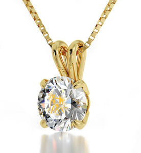 "ChristmasPresentIdeas for Girls,GeminiEngraved in 24k,GoldPendants for Womens,BestValentine'sDayGifts for Her"