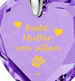 "Good Christmas Gifts for Mom, "Beste Mutter Von Allen", Heart Necklaces for Women, Birthday Surprises for Her"