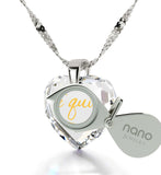 "What to Get Girlfriend for Birthday, Women's Sterling Silver Jewelry, "TeQuiero", Xmas Gifts for the Wife by Nano"