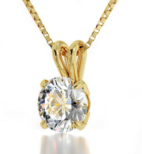Top 10 Christmas Gifts for Wife, "I Love You" Engraved in 24k, Aquamarine Stone Necklace, Good Presents for Girlfriend 