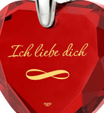 "Birthday Surprises for Her, Dainty Sterling Silver Necklace, "I Love You" in German, Women's Xmas Gifts by Nano Jewelry"