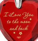 "Top Gifts for Wife,ג€I Love You to The Moon and Backג€ Jewelry, Cool Xmas Presents, Nano"