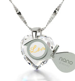 What to Buy My Wife for Christmas, Unique I Love You White Gold Necklaces, 21 Birthday Gifts, by Nano Jewelry