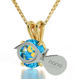 "Unusual Xmas Gifts, Meaningful Gold Plated Necklace, Romantic Ideas for Valentines Day, by Nano Jewelry"