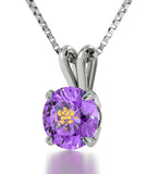 "Unusual Xmas Gifts,Silver Chain withג€Take My Love...ג€CZ Pendant, 25th Birthday Ideas for Her"