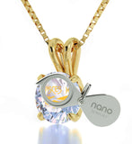 "Birthday Gift for Teenage Girl, Star Sign Necklace, CZ Crystal Stone, Valentines Presents for Her by Nano Jewelry"