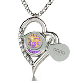 "Cute 14k White Gold Padre Nuestro Jewelry, What to Buy Wife for Christmas, Christian Gifts for Women, by Nano"