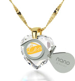 Best Valentine Gift for Wife,ג€I Love You Infinityג€Imprint, 14k Gold Necklace,Pure Romance Products, by Nano Jewelry