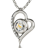 "Will You Marry Me?", 925 Sterling Silver Necklace, Swarovski